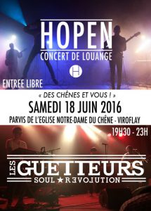 Concert HOPEN et Les Guetteurs