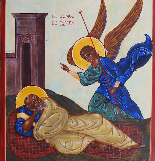 ” Voici que la Vierge concevra, et elle enfantera un fils; on lui donnera le nom d’Emmanuel ” (Mt 1, 18-24)
